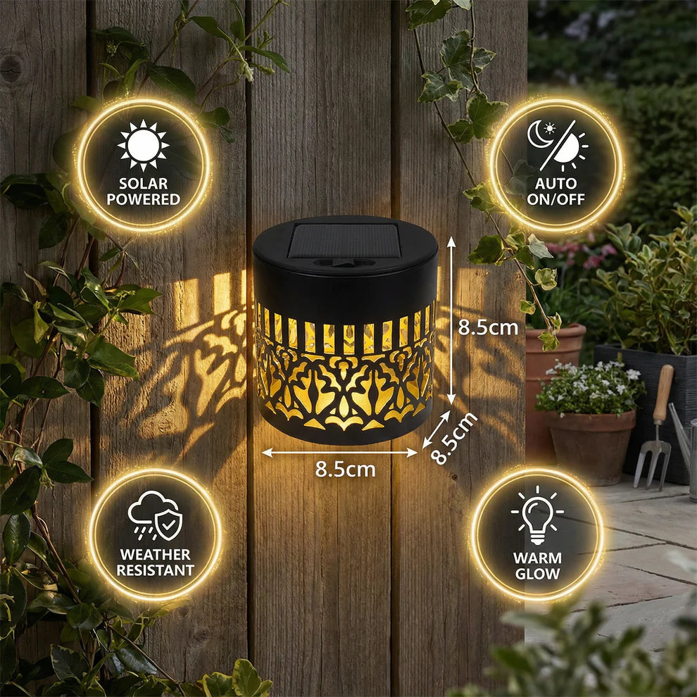 LumaGlow Mandala Solar Wall Light