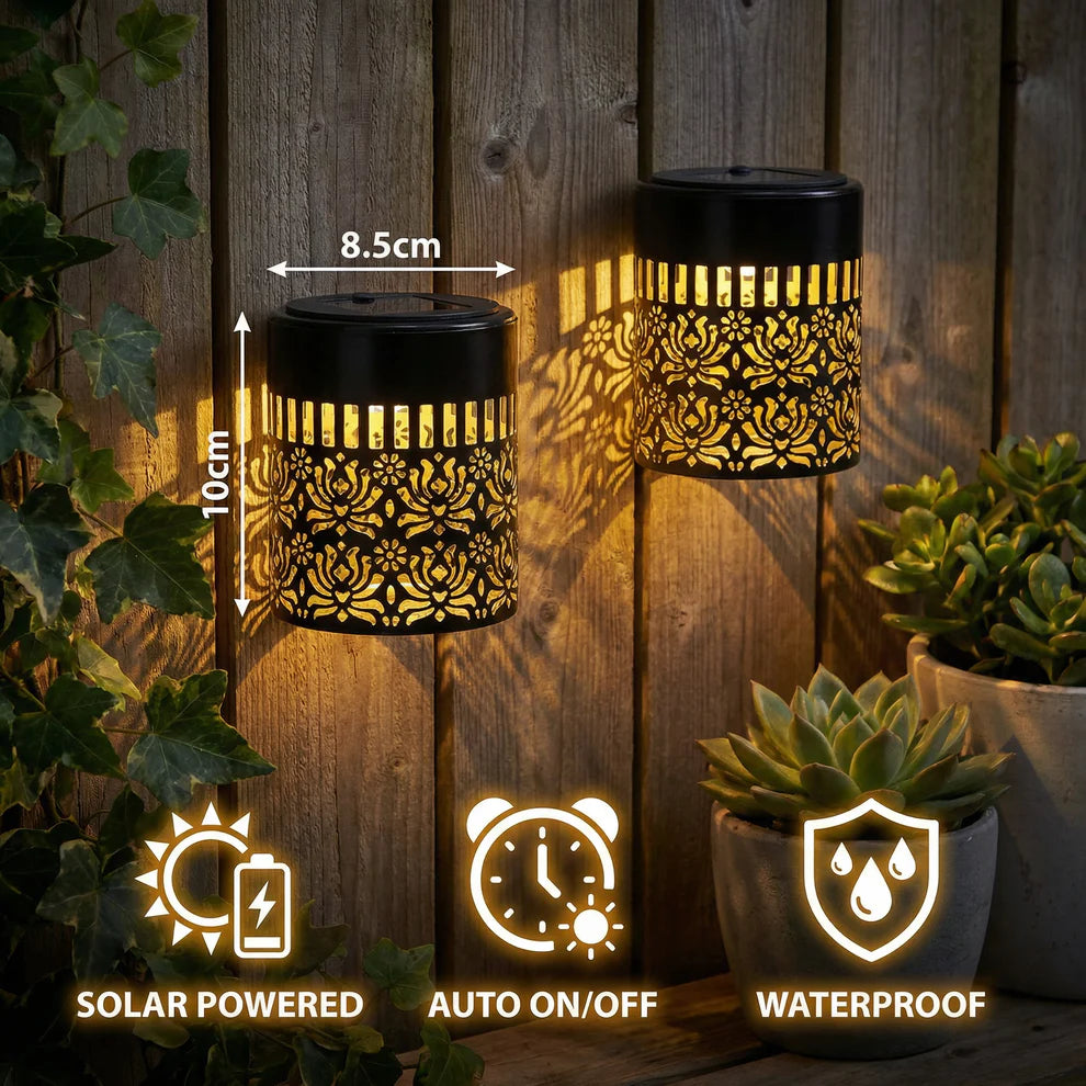 LumaGlow Mandala Solar Wall Light